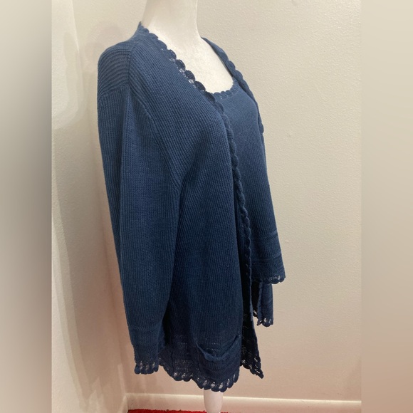 GUC Lauren Ralph Lauren Cardigan Sweater with Matching Sweater Cami XL - Picture 4 of 12